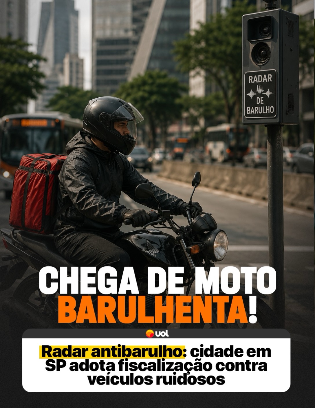 Ninguém aguenta mais moto barulhenta!